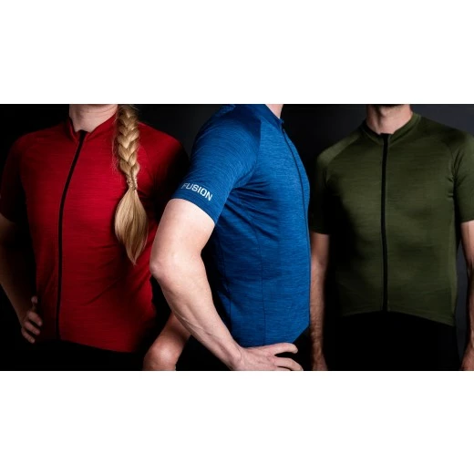 Fusion Cykel Jersey C3 - BlueMelange Unisex 4 Fusion Cykel Jersey C3 - BlueMelange Unisex - Billede 2