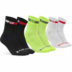 GripGrab TRICOLORE REGULAR CUT 3 PACK Socks