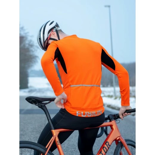 Cykeljakke Fusion S3 Fluo-Orange Unisex 4 Cykeljakke Fusion S3 Fluo-Orange Unisex - Billede 2